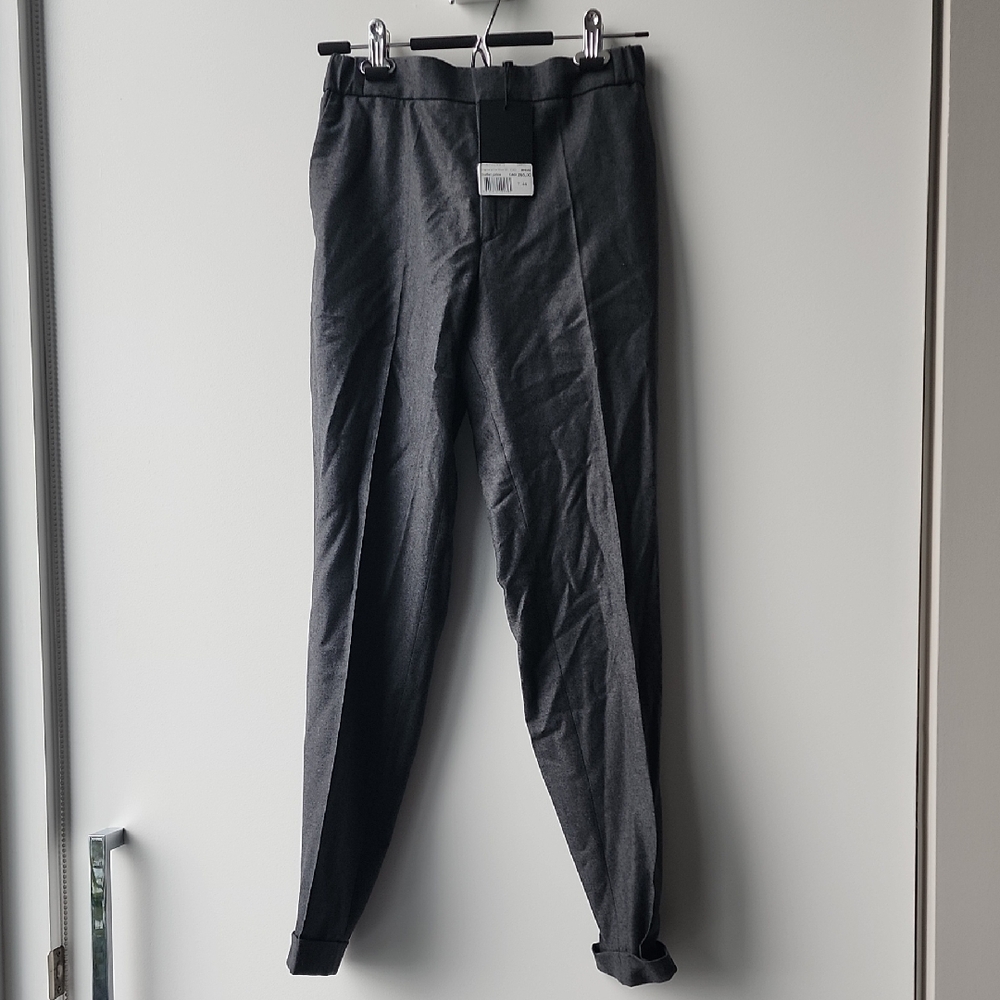 BNWT The Kooples 100% Wool Elastic Waist Slim Fit Trouser Pants